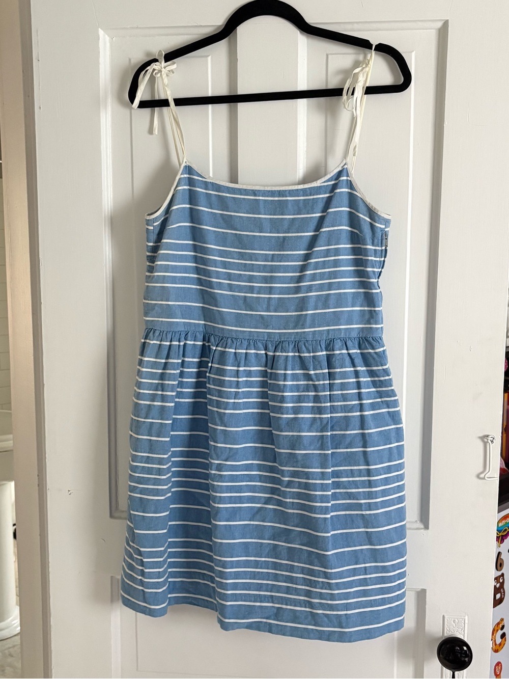 GAP Blue and White Striped Tie-Shoulder Sundress Size 6